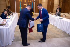 Rector of NAU Maxim Lutsky paid a working visit to the Kazakh State Law University. M.S. Narikbayeva Ректор НАУ Максим Луцький відвідав з робочим візитом Казахський державний юридичний університет ім. М.С. Нарікбаєва