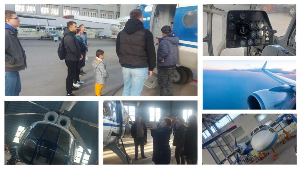 Masters visited the Aviation training hangar