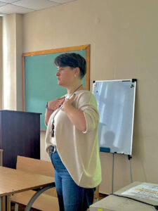 Відбулась зустріч та лекція за темою «Міжнародна адвокація», яку представила Олександра Романцова, правозахисниця, виконавча директорка Центру громадянських свобод