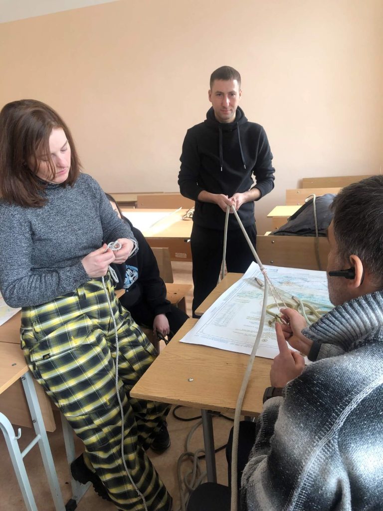 At the Educational and Scientific Institute of Continuing Education at the Center for the Training of Qualified Yachtsmen, practical training was conducted with the students of the Center
