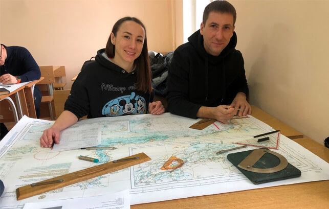 At the Educational and Scientific Institute of Continuing Education, practical training was conducted with students of the Center for the Training of Qualified Yachtsmen.