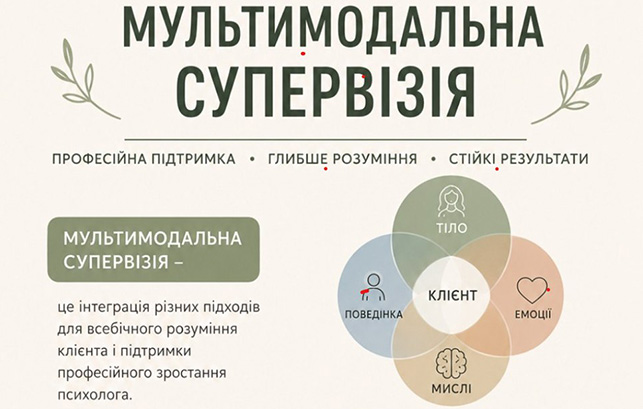 «Мультимодальна супервізія» – нові можливості для професійного розвитку